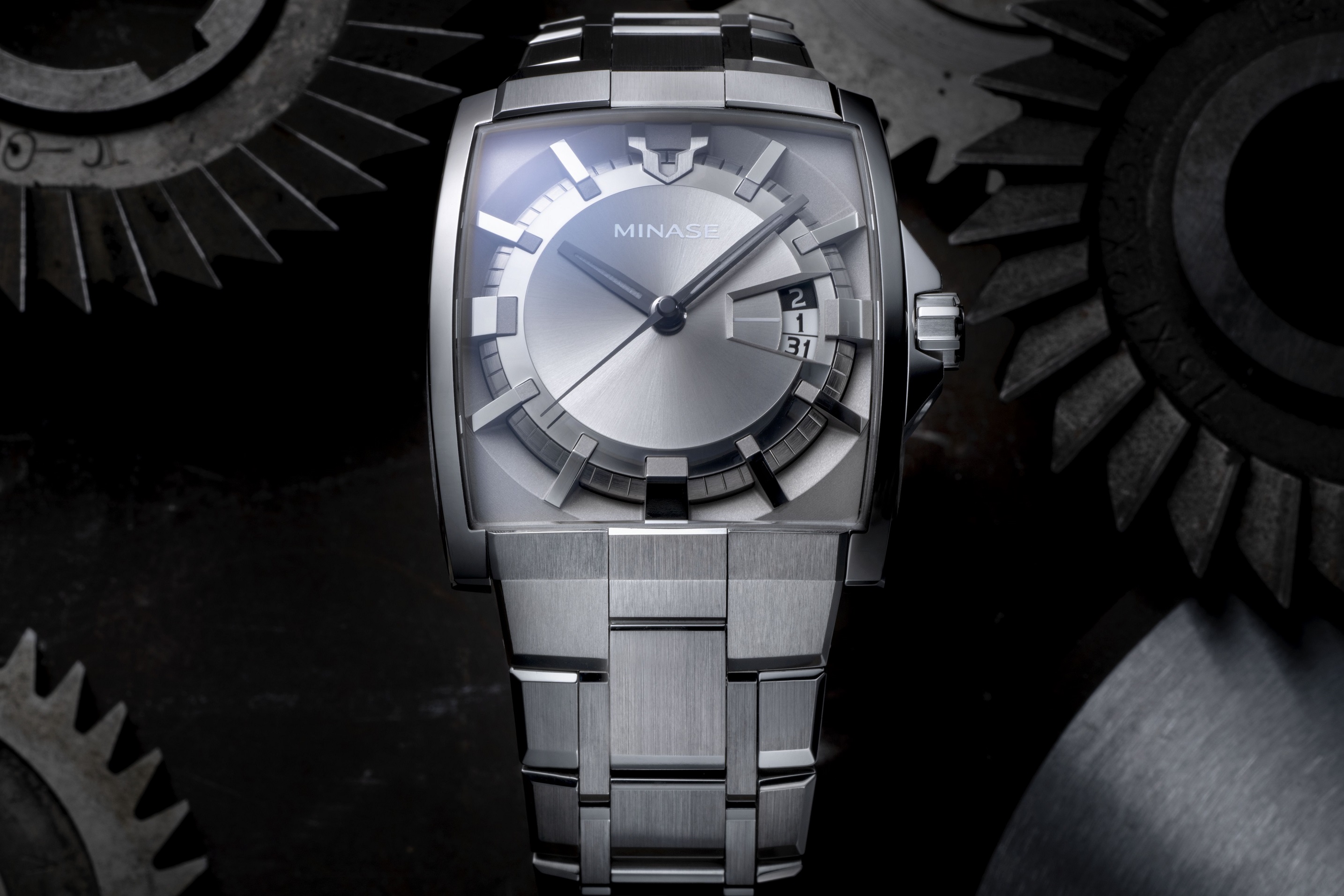 MINASE時計 HORIZON ブレスレットタイプ（VM12-M01NGY-SSB）【協和精工株式会社】[F11909]