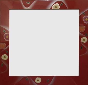 川連漆器×LED額縁【伝統と新しさの融合】椿・ライン【株式会社たなか】[F8201]