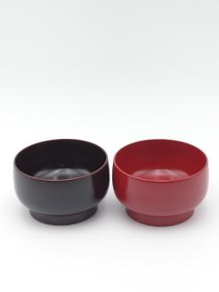 川連漆器 如月夫婦椀【阿部健吉商店】[H5-5303]