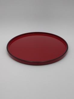 川連漆器 尺一丸盆【阿部健吉商店】[H5-5304]