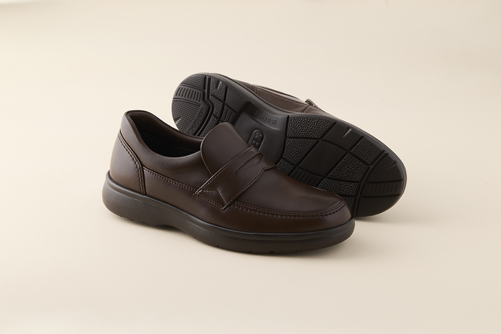 AKIO GOLF 2235 4E DR(Dブラウン) ソフトシープ使用 24.0cm 茶 靴 シューズ ゴルフ メンズ 本革 革靴 紳士靴 【(株)アキオ製靴】[Q9-15905-1]