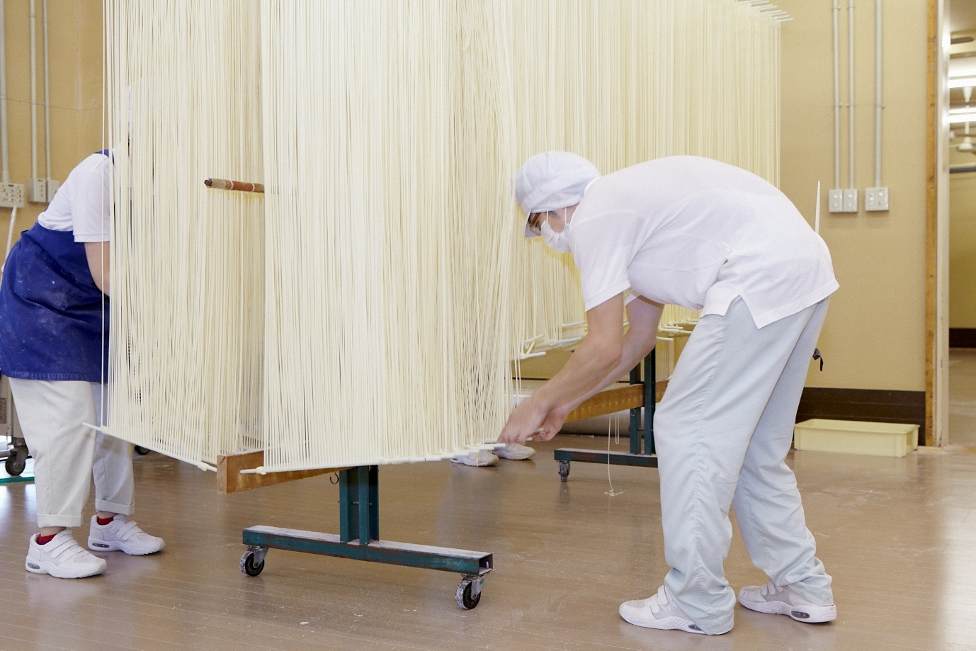塩麦熟成法特許出願中 稲庭手延饂飩 黄金 150g×2束 うどん 稲庭うどん 手延べうどん 乾麺 国産小麦 塩麦熟成法 【(株)後文】[A9403]