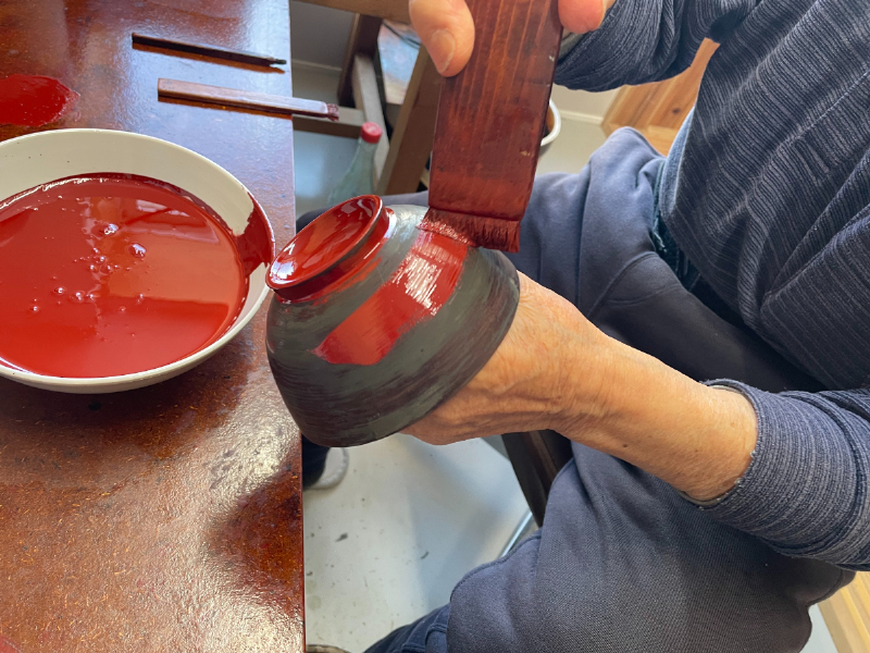 川連漆器 本溜内黒鉄鉢椀【佐藤商事】[B1-5502]