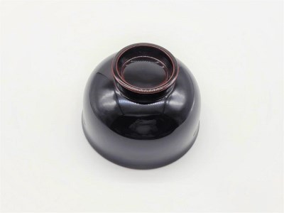 川連漆器 ゆり型汁椀 溜内朱【佐藤豊八商店】[B5804]