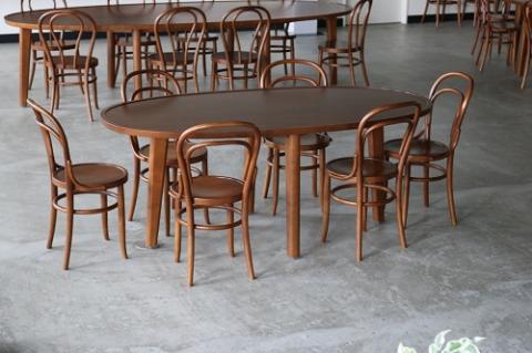 スーパー楕円曲木テーブルTA1800【Orbray株式会社】[F14007]