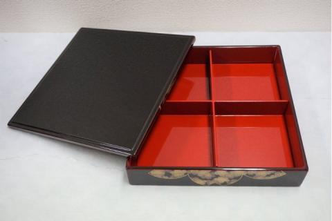 川連漆器 もてなし五段重ね会席【山田漆器店】[F5607]