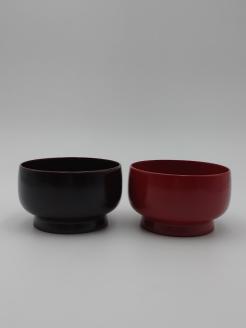 川連漆器 如月夫婦椀【阿部健吉商店】[H5-5303]