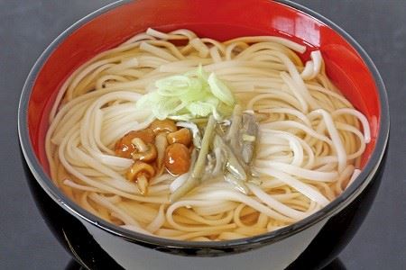 稲庭宝来うどん2人前10袋 桐箱つゆ20袋付【稲庭宝泉堂】[B5-1101]