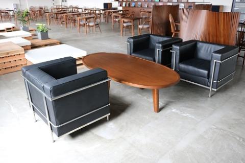 スーパー楕円曲木ローテーブルLT1800【Orbray株式会社】[F14008]