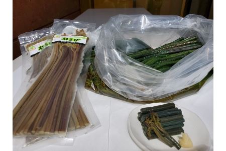 あくぬきわらび・水煮セット【小町の国手づくり工房】[B5-3901]