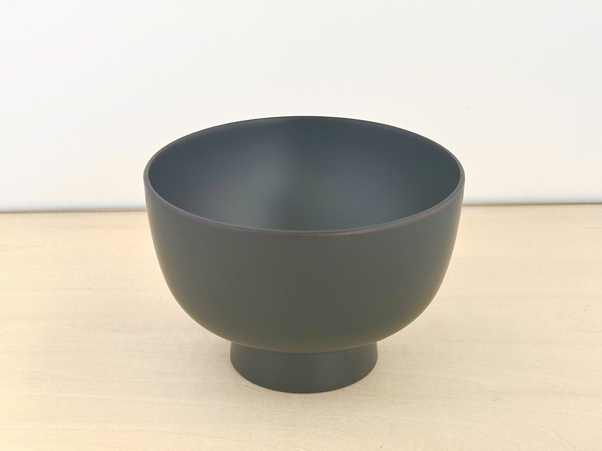 川連漆器 銀溜 鉄鉢椀【(株)佐藤商事】[B4-5502]