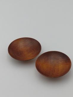 川連漆器 摺り漆盃2枚組【阿部健吉商店】[B5303]