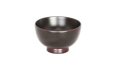 川連漆器 背高椀 溜内黒【佐藤豊八商店】[B5801]