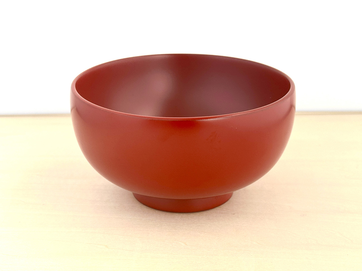 川連漆器 銀朱 4.4寸椀【(株)佐藤商事】[B7-5501]