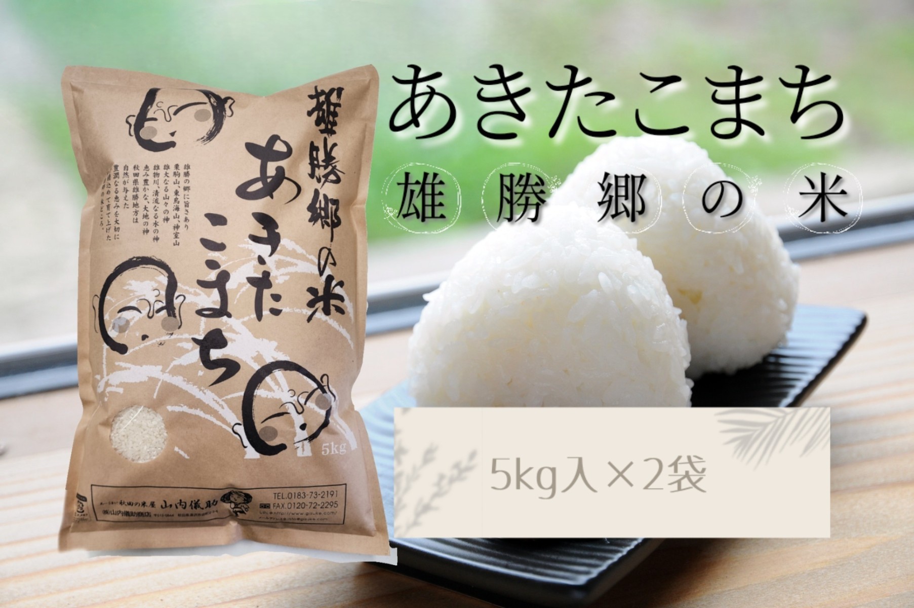 令和7年産 あきたこまち 雄勝郷の米 白米5kg×2袋 計10kgふるさと納税 秋田 米 あきたこまち お米【（株）山内儀助商店】[C2-2001]
