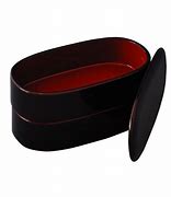 川連漆器 二段弁当箱 本溜内朱【遠田漆器店】[C3-6101]