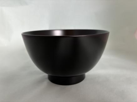 川連漆器 大椀（黒）【漆工房 攝津】[C6-6301]