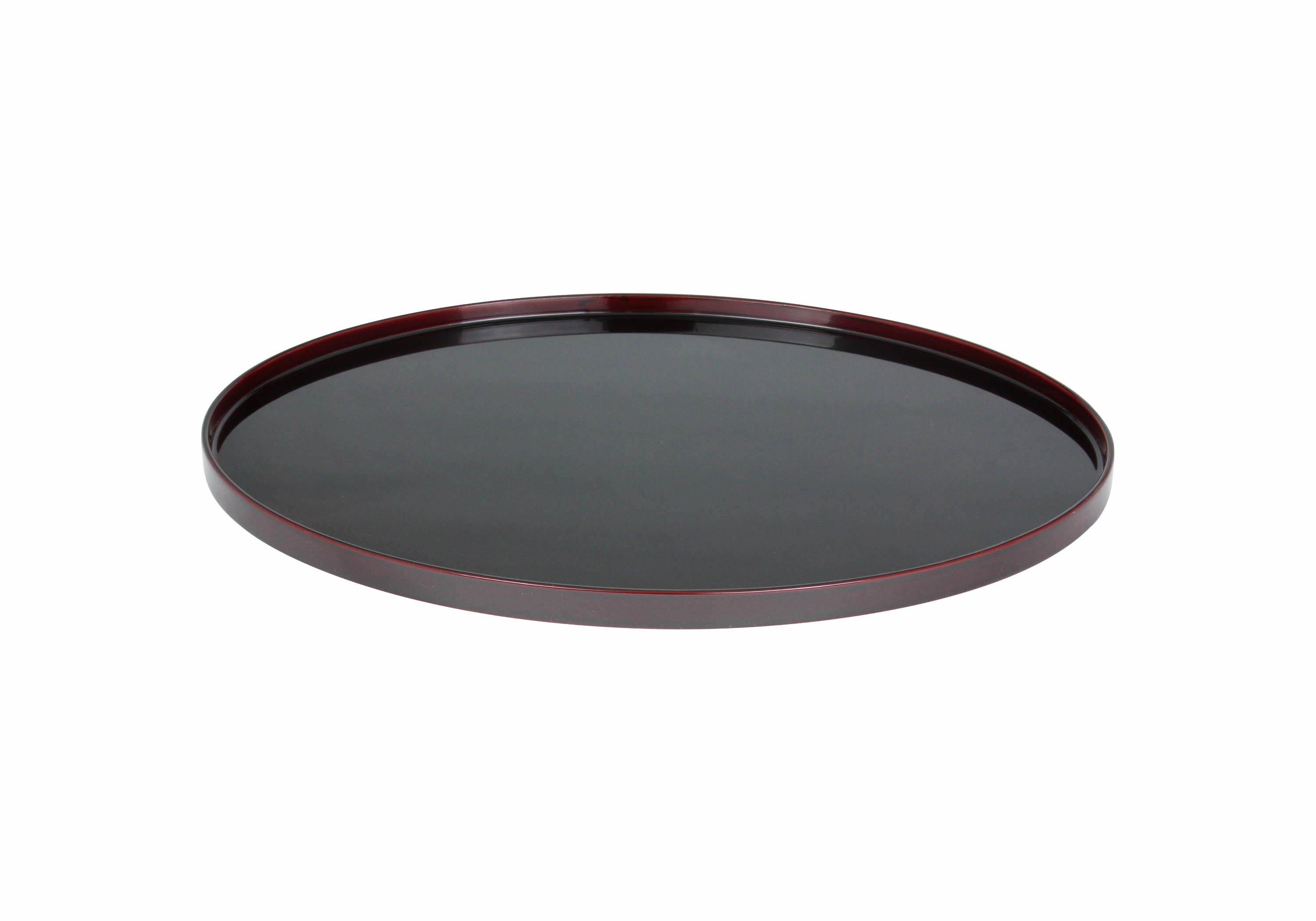 川連漆器 長丸盆 本溜【遠田漆器店】[C6101-1]