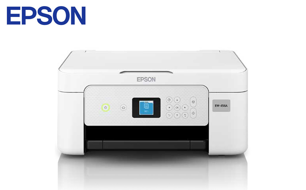 EPSON Colorio インクジェットプリンター EW-456A ホワイト インクジェット複合機 インクジェット エプソン ふるさと納税 プリンター コピー機 印刷 人気 ランキング 【(株)たなか】[D5-14101]