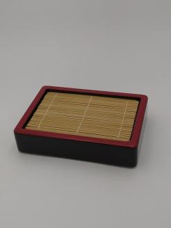 川連漆器 稲庭饂飩セイロ2個組【阿部健吉商店】[D5304]