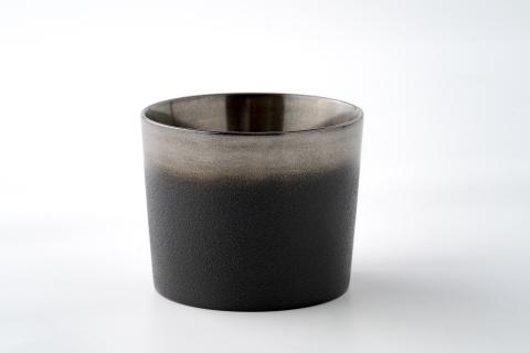 川連漆器 銀彩ロックカップ【漆工房 攝津】[D8-6301]