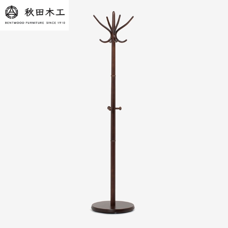 【秋田木工】コートスタンド「No.45」【曲木の大胆なデザイン】【秋田木工】[E7401]