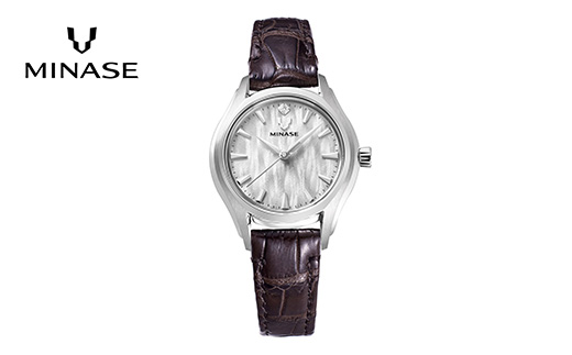 MINASE時計 LunaArch クロコベルトタイプ（UG01-LDBNWH-SSD）【協和精工株式会社】[F11912]