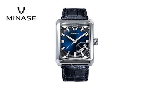 MINASE時計 SEVEN WINDOWS クロコレザータイプ（VM15-LDNNBL-SSD）【協和精工株式会社】[F11919]