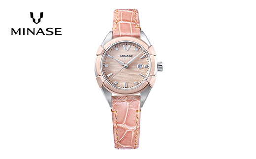 MINASE時計 Uruga31 クロコベルトタイプ（UG02-LLPNCP-PSD）【協和精工株式会社】[F11923]