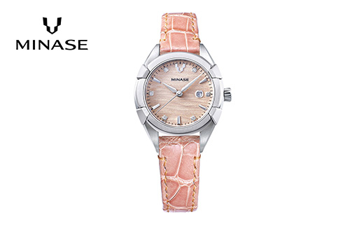 MINASE時計 Uruga31 クロコベルトタイプ（UG02-LLPNCP-SSD）【協和精工株式会社】[F11924]