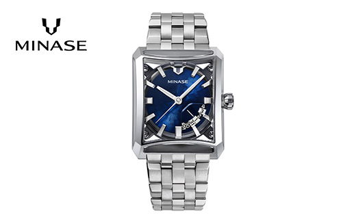 MINASE時計 SEVEN WINDOWS ブレスレットタイプ（VM15-M01YBL-SSB） MINASE 日本製 時計 腕時計 メンズ 高額 人気 ランキング【協和精工株式会社】[F11940]