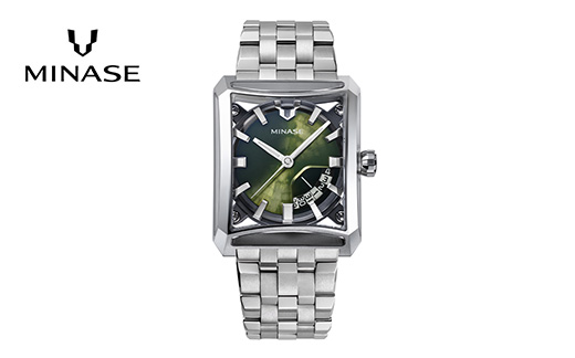 MINASE時計 SEVEN WINDOWS ブレスレットタイプ（VM15-M01YGR-SSB） MINASE 日本製 時計 腕時計 メンズ 高額 人気 ランキング【協和精工株式会社】[F11941]