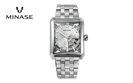 MINASE時計 SEVEN WINDOWS ブレスレットタイプ（VM15-M01YWH-SSB） MINASE 日本製 時計 腕時計 メンズ 高額 人気 ランキング【協和精工株式会社】[F11942]