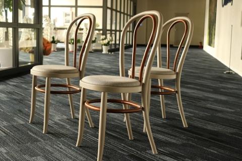 スーパー楕円曲木椅子/ツートン【Orbray株式会社】[F14002]