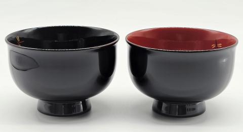 川連漆器 夫婦椀 とんぼ【佐藤豊八商店】[H5807]