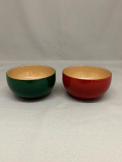 川連漆器 姫小鉢（2入）【山忠漆器】[H6404]