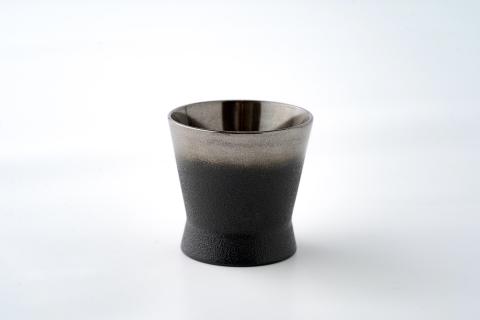 川連漆器 銀彩ぐい呑み（小）【漆工房 攝津】[H7-6301]