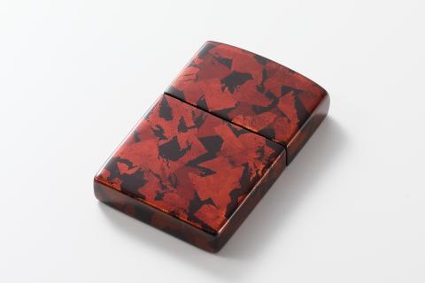 川連漆器 琥珀塗カードケース【漆工房 攝津】[O6301]