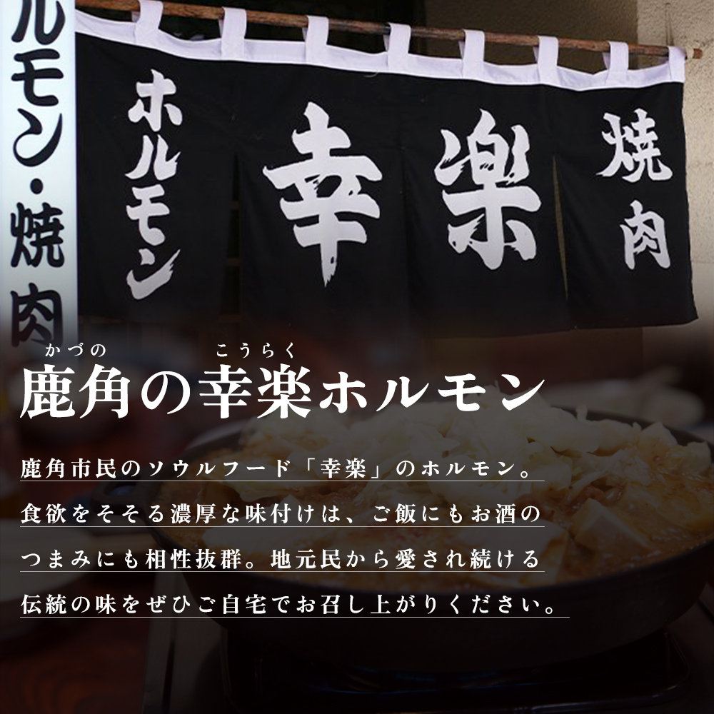 濃い甘の秘伝自家製ダレ 幸楽ホルモン 1.05kg × 2袋 （6人前）【ホルモン幸楽】