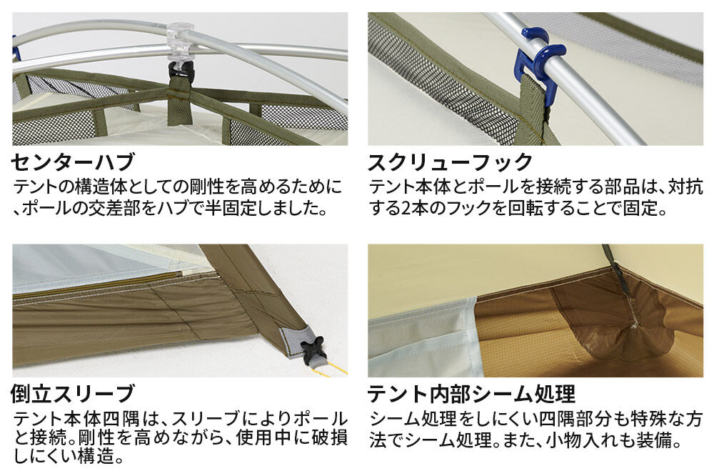 PUROMONTE 軽量 ダブルウォールテント 2人用ロング 4シーズン対応 ブルー［VL-29T 4S］テント用品 アウトドア用品