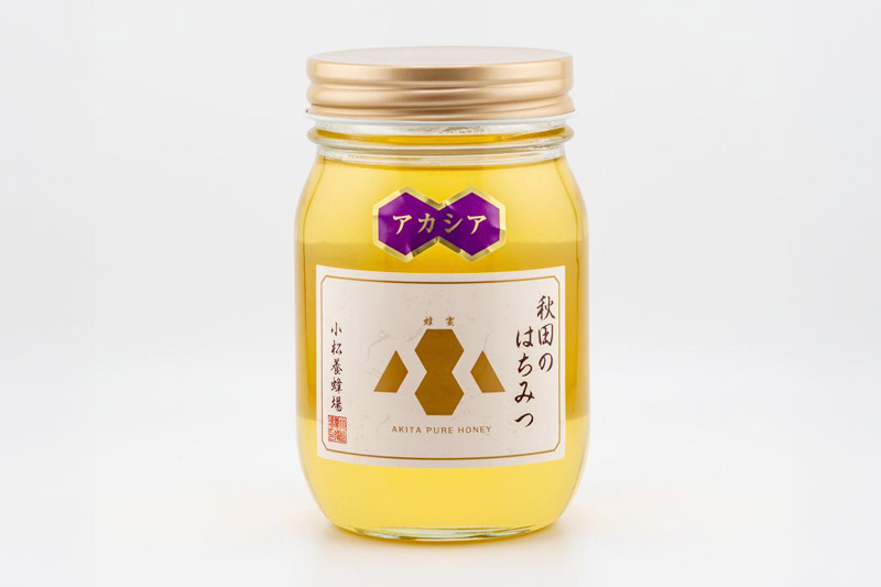 小松養蜂場 はちみつ 秋田県産 100％ アカシアはちみつ 600g