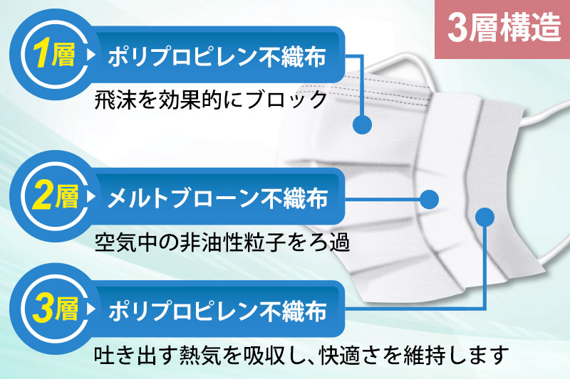 《定期便9ヶ月》国内製造 高性能サージカルマスク 普通サイズ 50枚入り×60箱 (合計3,000枚)×9回 9か月 9ヵ月 9カ月 9ケ月