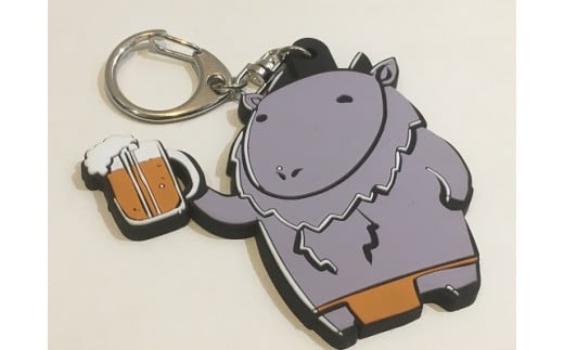 秋田のすごすん・カモスカマン ラバーズストラップ＆ポストカード