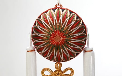 御殿まり 5寸 菊模様