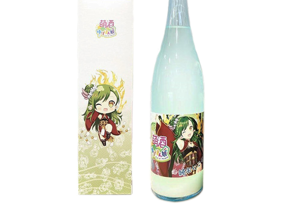 萌酒～ゆりほん娘～  ヘロン・プラム・亀田 純米にごり（720ml×1本）紅鮭・チーズの燻製2種セット