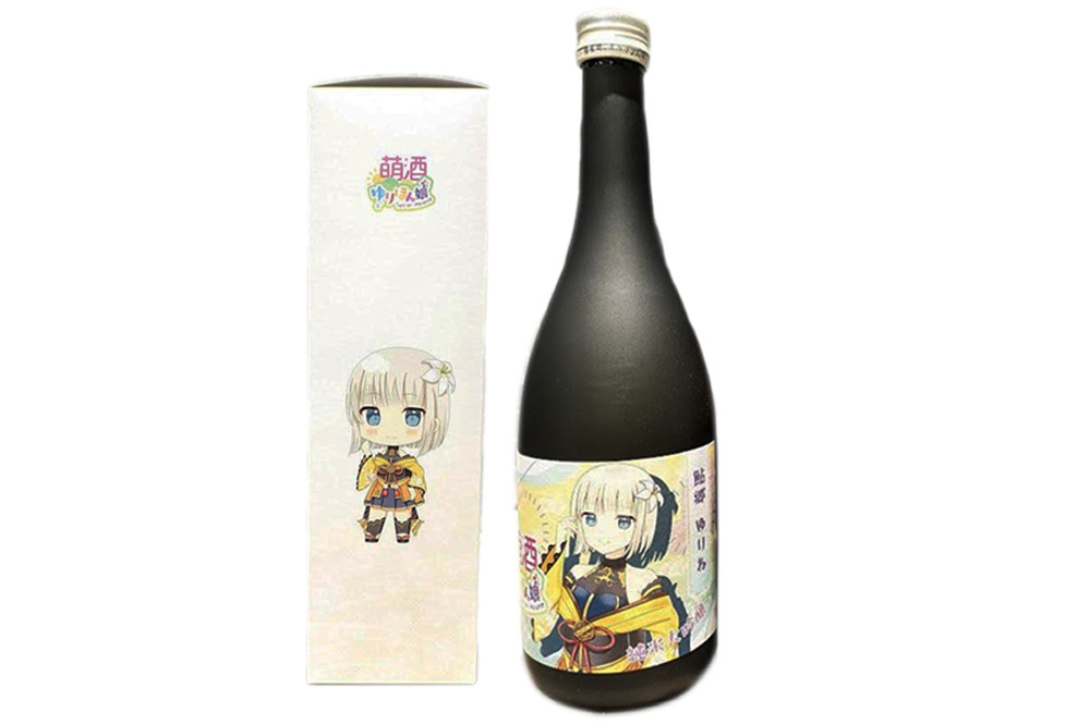 萌酒～ゆりほん娘～ 鮎郷ゆりね 純米酒（720ml×1本）チーズ・ダチョウの燻製2種セット