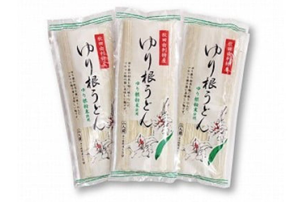 秋田県由利本荘市特産 ゆり根うどんバラ26把 合計4680g (180g×26把)