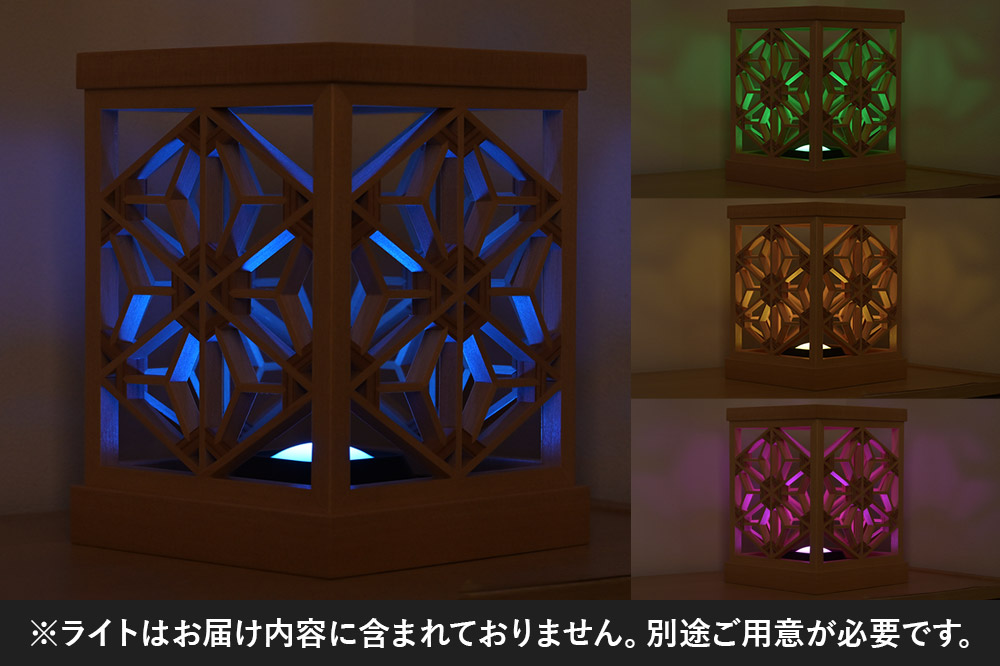 組子細工 ランタン（W112×H170×D125mm）伊藤建具製作所 秋田県 由利本荘市