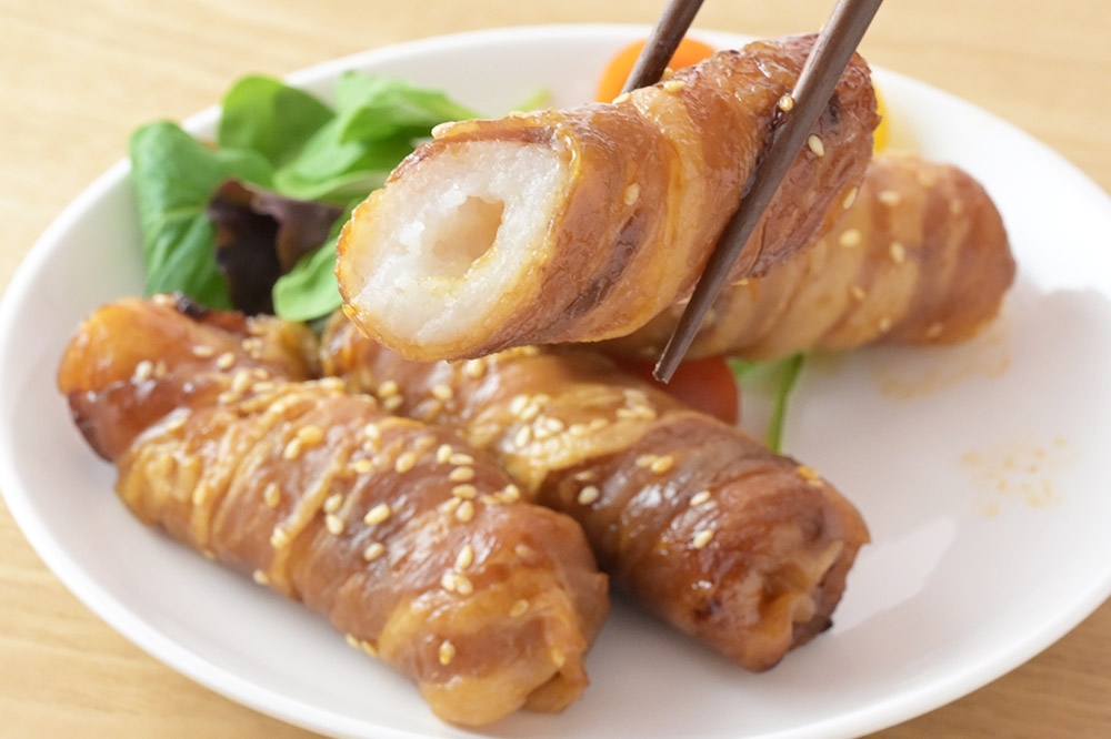 肉巻ききりたんぽ 8個（4個入×2袋） お試し きりたんぽ 惣菜 冷凍 アウトドア