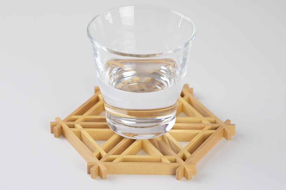 組子細工 コースターキット 胡麻柄 伊藤建具製作所 秋田県 由利本荘市